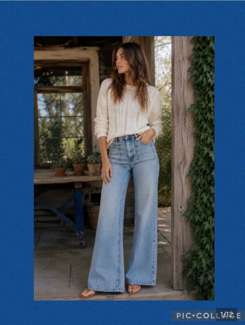 Marine Layer Bridget Denim Flare Medium Wash Jeans Womens sIZE: 4
